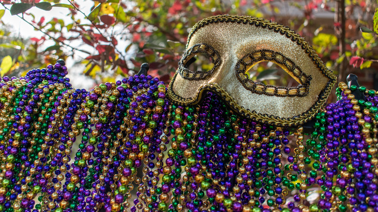 Mardi Gras decorations in New Orleans