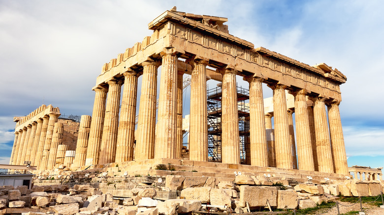 The Parthenon in Athens.